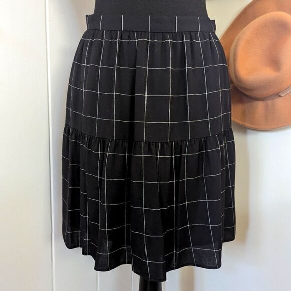 Madewell Dark Academia Whimsigoth Ruffle Preppy Skirt Fairy Grunge 6 - Picture 3 of 11